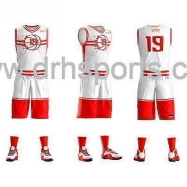 924 Hustle Red, White, Blue, Grey Custom Basketball Uniforms, Jerseys,  Shorts